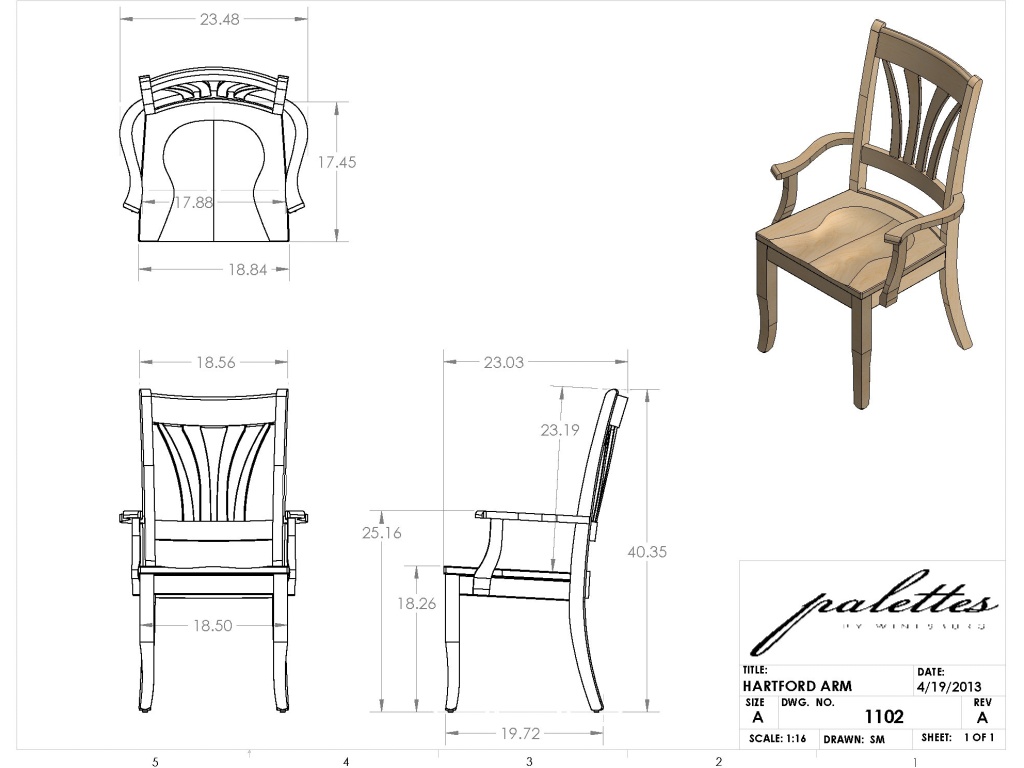 MAVIN Hartford Arm Chair, alternate view 3